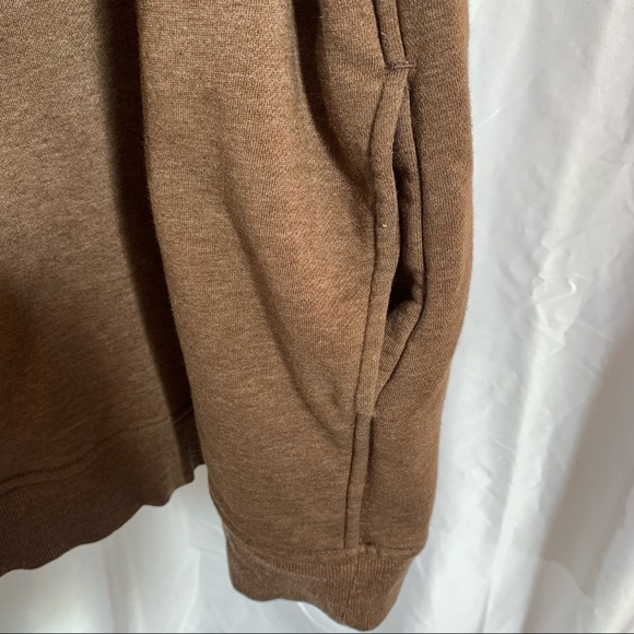 Old Navy High Neck Sweatshirt 3/4 Zip Detail Two Hand Pockets - Picture 2 of 8